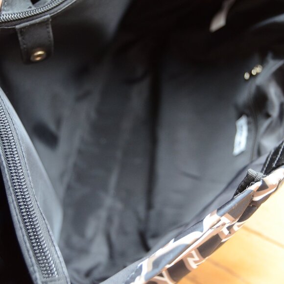 DVF for Target Vintage Weave Neutral Tote Bag Purse + Pouch 3 Pieces Set - Picture 11 of 15